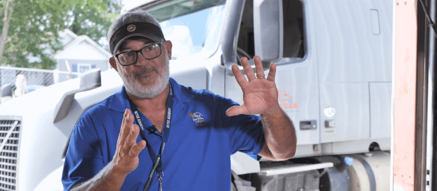 DET Beverage recruiter speaking, gesturing with hands